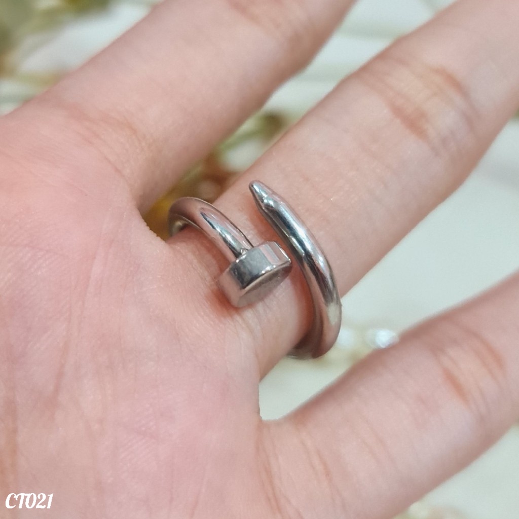 PGX Cincin Titanium Couple Tunangan Aksesoris Fashion Perhiasan Anti Karat - CT021