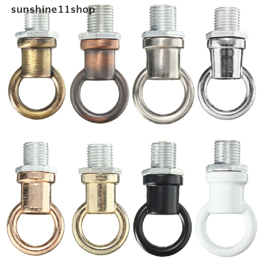Sho M10 Retro Thread Metal Ceiling Rose Light Base Lampu Gantung Hook Light Adapter Dengan Sekrup Fitg Tutup Gaya Halus N
