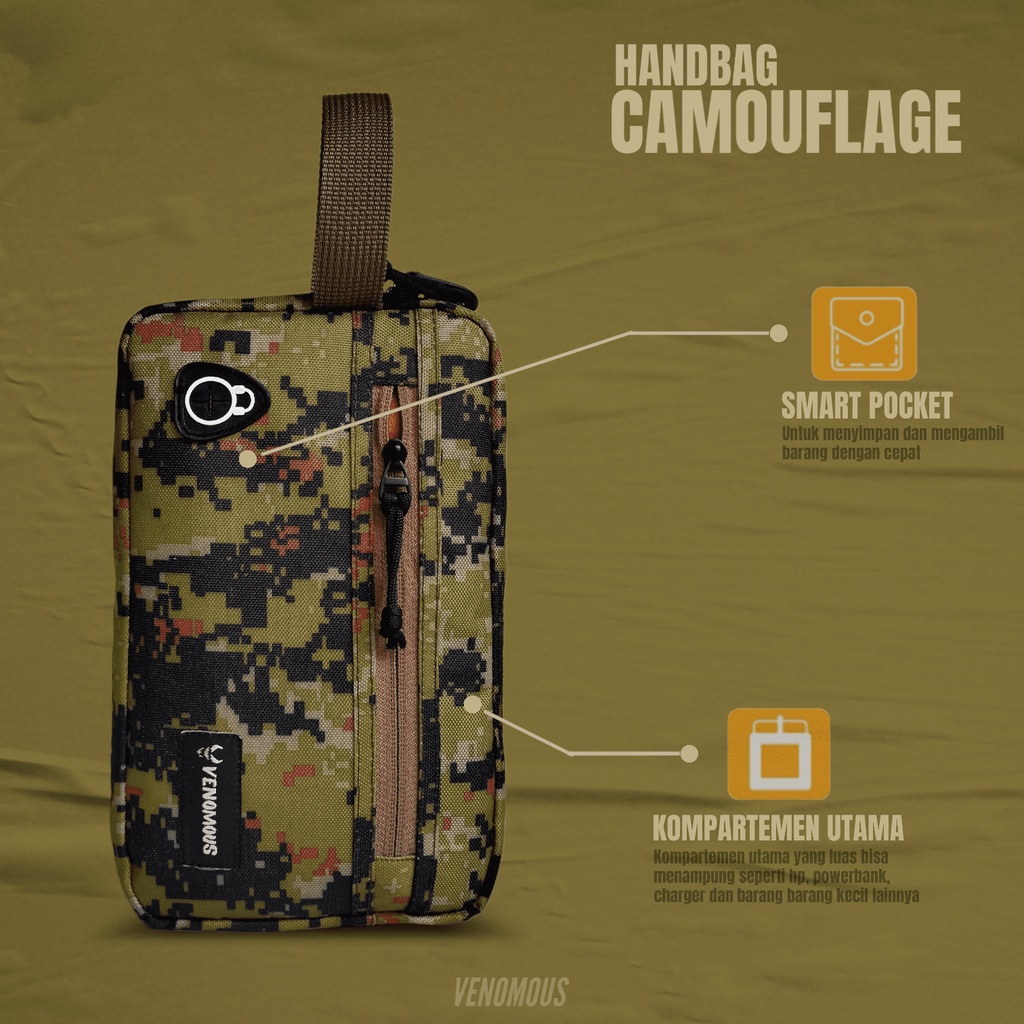 Tas Selempang Slingbag Handbag Loreng Camouflage