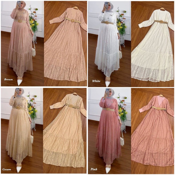 pStore88 - mirna dress/winter dress/gamis pesta muslim/dres pesta rok tutu muslim 2844
