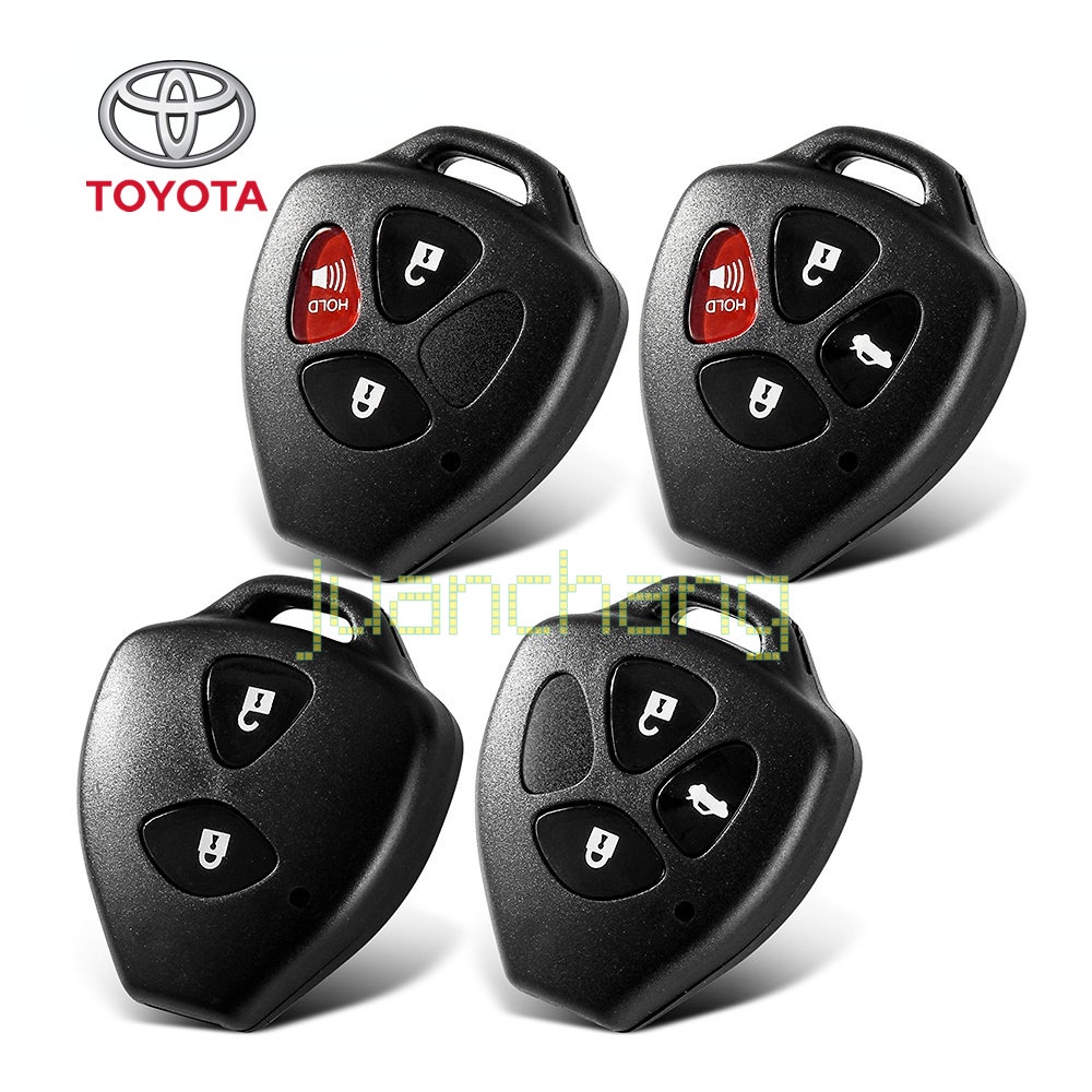 Rumah / Casing Kunci Remote Mobil Pengganti Untuk Toyota Camry Corolla RAV4 Avalon Matrix RAV4 Yaris Venza 2007 2008 2009 2010 2011 2 / 3 / 4