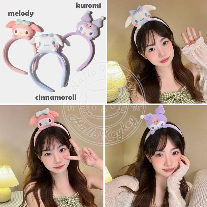 Terlaris Bando Boneka Kepala Melody Kuromi Cinnamoroll