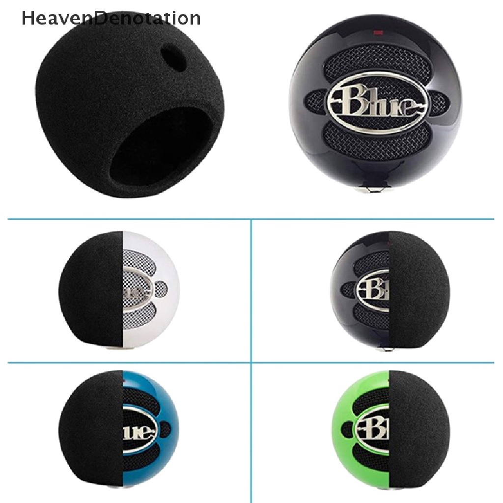 [HeavenDenotation] Cover Busa Mic Kompatibel Dengan Ice Snowball Biru, Penutup Layar Angin Pop Filter Kompatibel Dengan Snowball Biru HDV