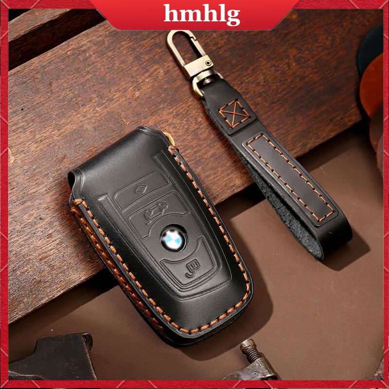 [Tersedia] Cover Case Kunci Remote Mobil Kulit Sapi Shell Untuk BMW 1 3 5 7 Series X1 X3 X4 X5 F10 F20 F30 F18 F25 M3 M4 E34 E36 Pelindung Holder Fob