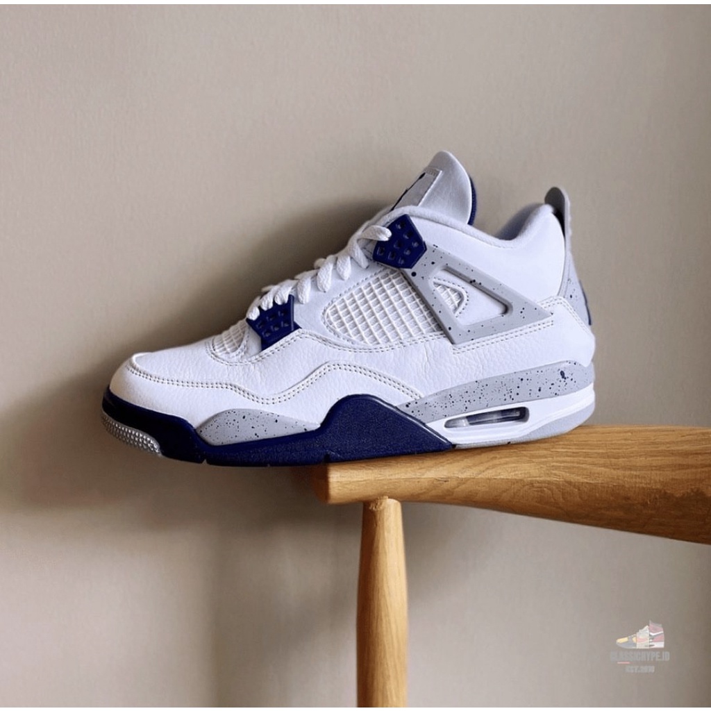 AIR JORDAN 4 RETRO MIDNIGHT NAVY 100% ORIGINAL
