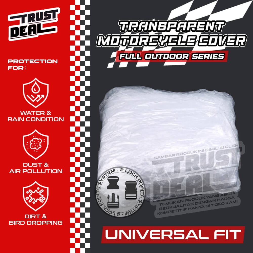 Sarung Cover Motor Plastik Transparan HONDA ADV 150 160 Selimut Penutup TEBAL Anti Air