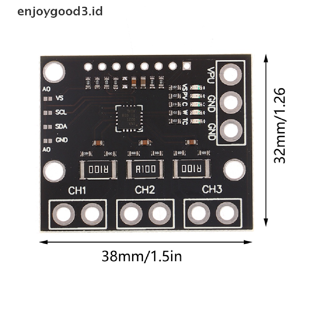 [Rready Stock] INA3221 Modul Triple-Channel Pengukuran Sisi Tinggi Shunt Bus Voltage Monitor (ID)