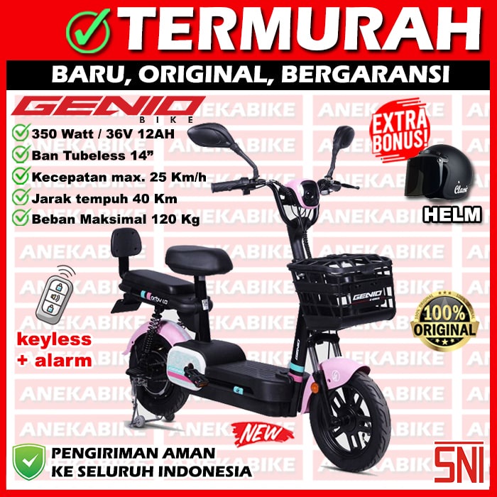 Jual Sepeda Listrik E Bike Genio Orby Murah Garansi Resmi Sepeda