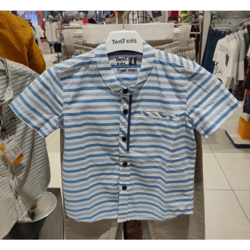 kemeja Koko anak twist kids 4-12th (5warna)