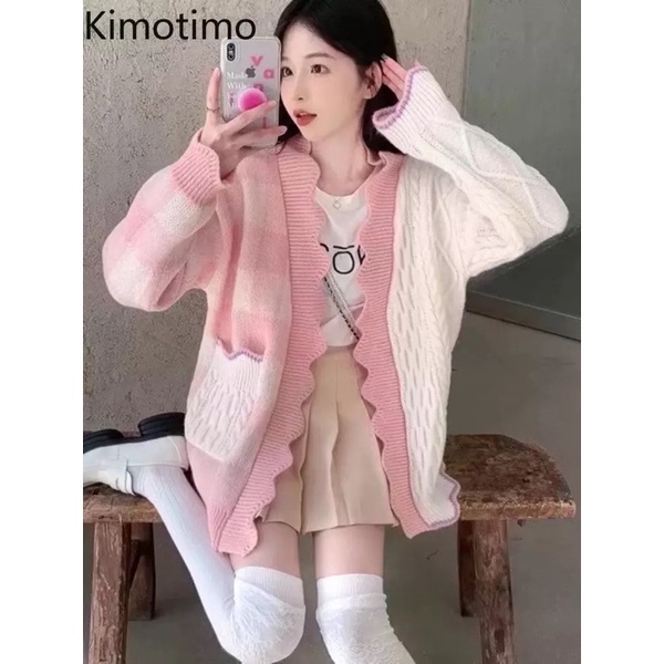 TESSA KNIT KARDIGAN CABLE COMBINE / CARDY STYLE KOREA