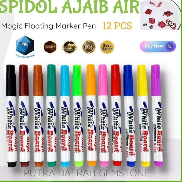 

Dapatkan Segera SPIDOL WARNA WARNI AJAIB AIR ANAK ANAK Magic Water Painting Floating Marker Pen White board 12 warna pcs edukasi kreatif anak menggambar mengambang mengapung di air 66D``