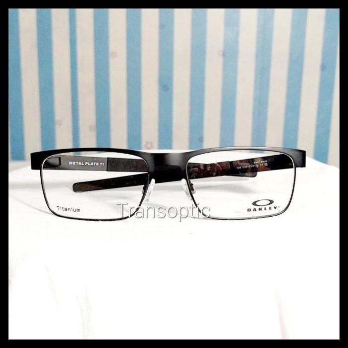 Frame Kacamata Oakley Metal Plate Ti Ox5154-0156 Satin Black Titan Ori 53