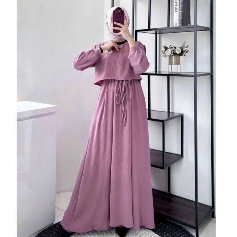 CUCI GUDANG S91 PGMT- GLENCA MAXY ALESHA ANDIN RIA RICIS DRESS CRINKLE AIRFLOW PREMIUM BUSUI ⇳