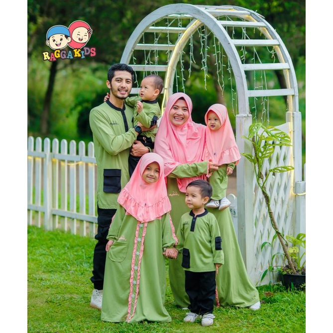 Raggakids Baju muslim sarimbit RG54 Gamis anak premium bahan adem koko kurta RG54 RGD54 KR03 KRD03