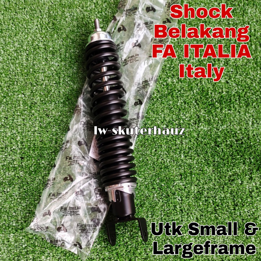 Shock Belakang FA ITALIA hitam utk Smallframe Largeframe