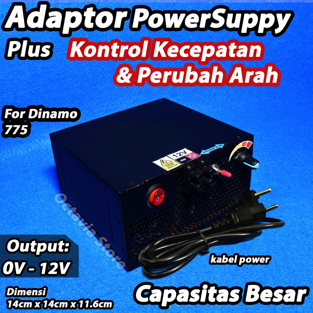 Adaptor Power Supply untuk Dinamo RS-775 RS-795 RS-895 RS-380 RS-445 RS-450 RS-550 dan sejenis nya