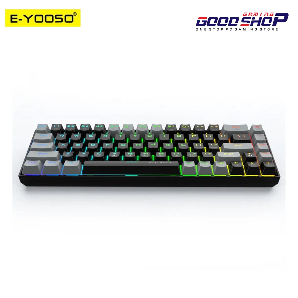 E-YOOSO HOTSWAP MECHANICAL GAMING KEYBOARD 68% BLACK - Z-686