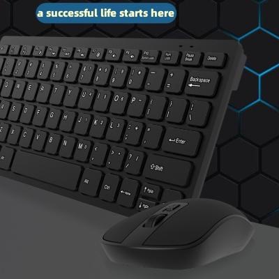 ♜ keyboard wireless and mouse set gaming combo paket mini slim GKM901-Hitam/Keyboard wireless mouse 