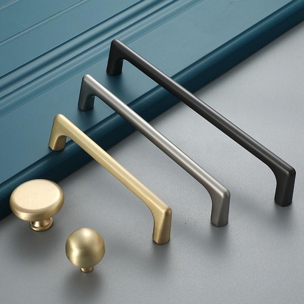 [Elegan] Handle Lemari Pearl Grey 1Pcs Tarikan Pintu Minimalis Simple Modern