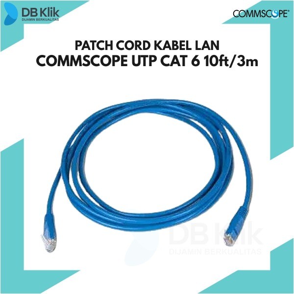 Patch Cord Kabel LAN Commscope UTP Cat 6 10FT - Kabel UTP Cat6 3 Meter