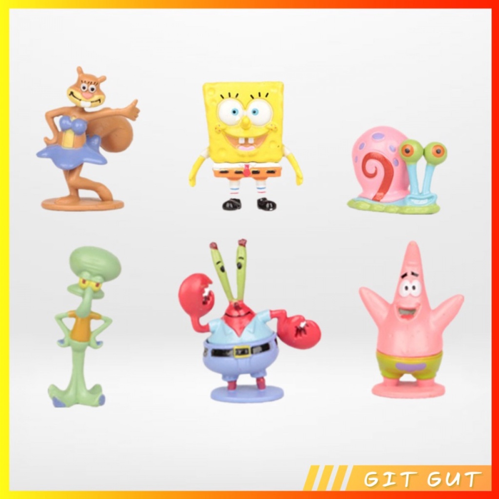 Action Figure Miniatur Pajangan Spongebob Squarepants