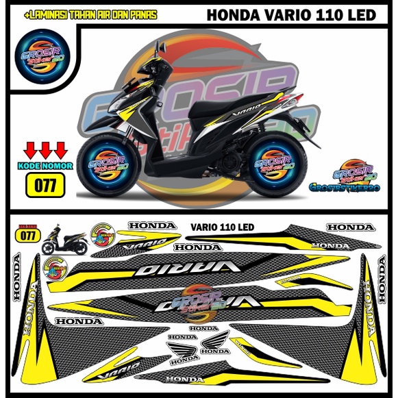 STRIPING VARIASI HONDA VARIO 110 LED / STIKER MOTOR VARIASI HONDA VARIO 110 LED / STIKER MOTOR VARIA