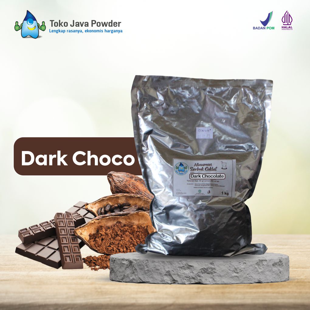 

Bubuk Minuman DARK CHOCOLATE Powder 1000 g - Java Powder Drink - BPOM & HALAL