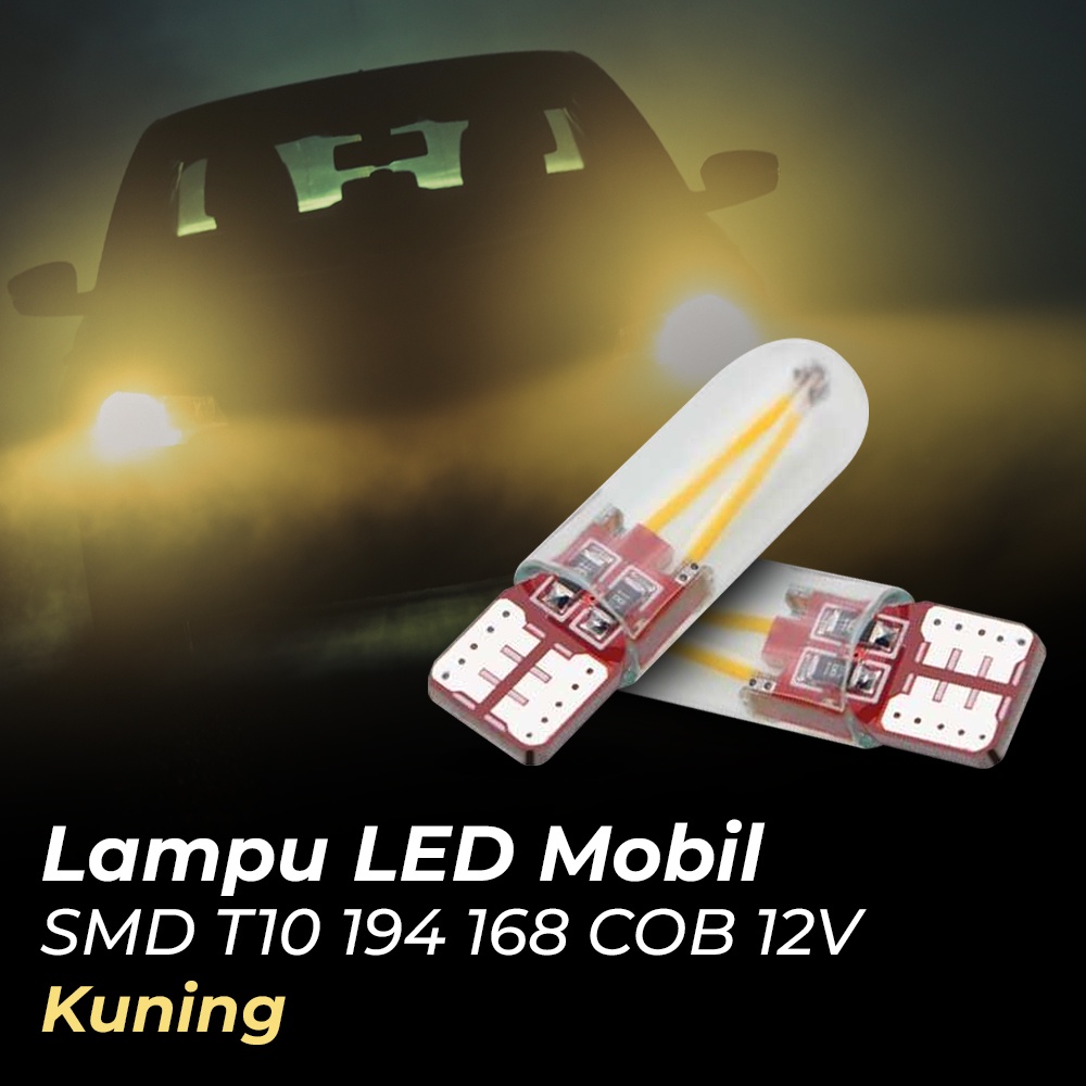 XIGYTE Lampu LED Mobil SMD T10 194 168 COB 12V - 7RRS2KYL Yellow