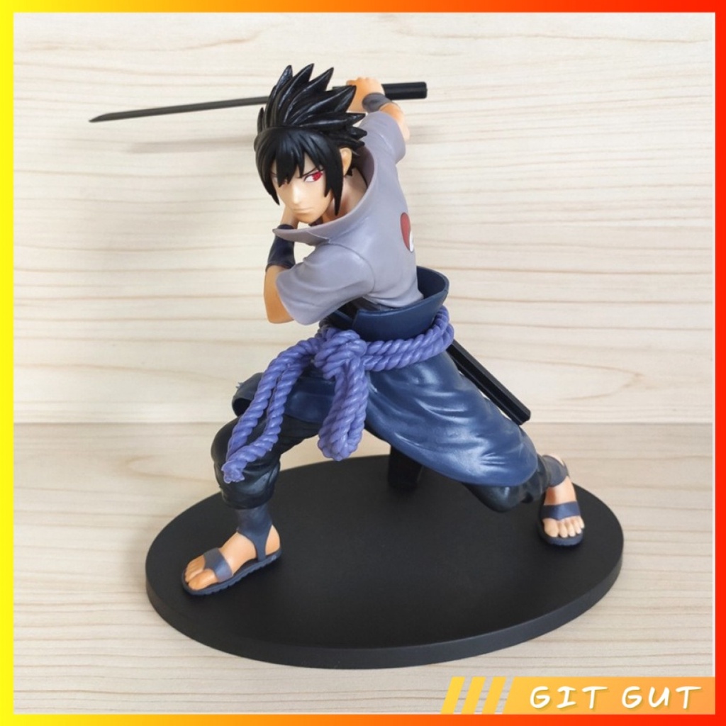 Action Figure Pajangan Mainan Uchiha Sasuke Battle Edition - Naruto