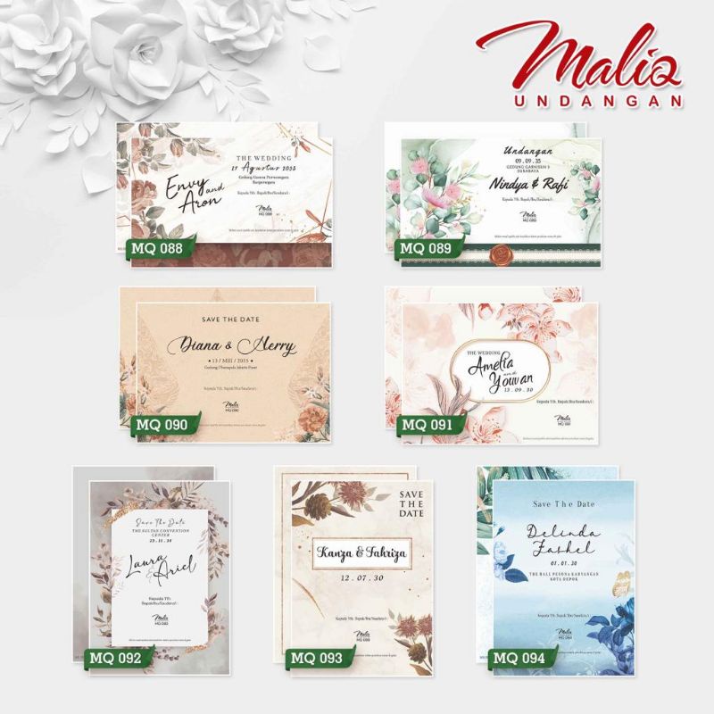 

Undangan Pernikahan Murah Cetak Blanko MALIQ 88 - 94