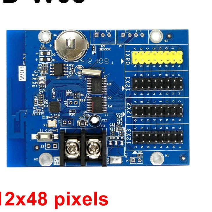 ◌ Controller Huidu HD-W03 W03 Wifi Panel Modul LED P10 P4.75 P7.62 Running Text HD-W00 W00 HD-W60 W6