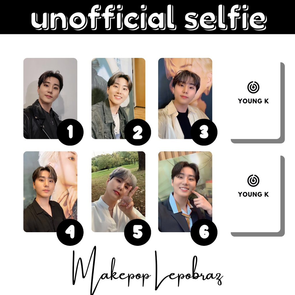 [MIN. 3 PC] DAY6 UNOFFICIAL SELFIE - BOYFRIENDABLE DOWOON SUNGJIN WONPIL YOUNGK YOUNG K