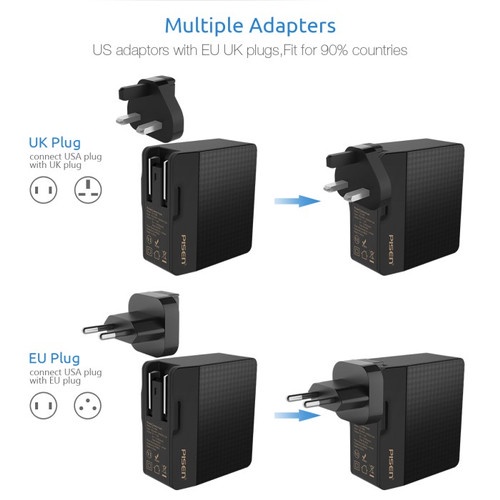 Pisen Charger Smart Universal Travel Charger - TS-C085