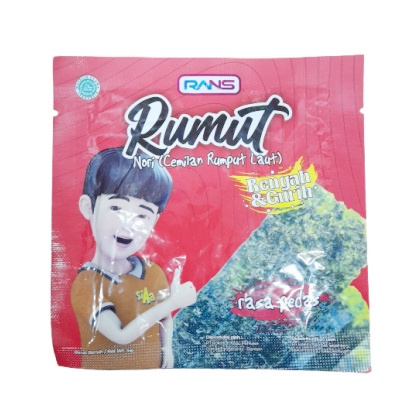 

RANS Rumut Cemilan Rumput Laut Rasa Pedas 4 gr