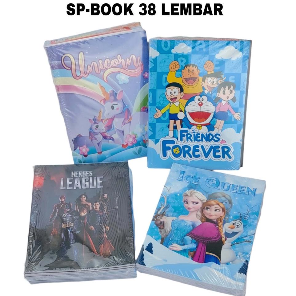

N80 (10pcs) Buku Tulis Doraemon Hello Kitty Karakter SP - BOOK 38 Lembar FLASH SALE FRK31