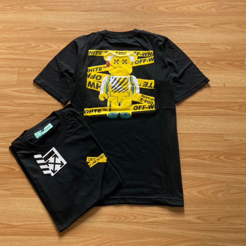 Baju Kaos Offwhite x Bearbrick