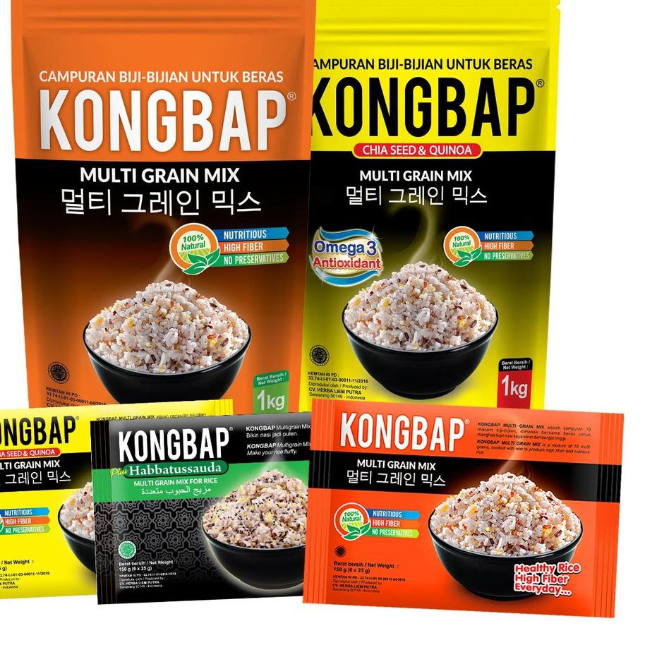 

☻ Kongbap Multigrain Mix Beras Organik 1 Kg Natural Super Food ♧