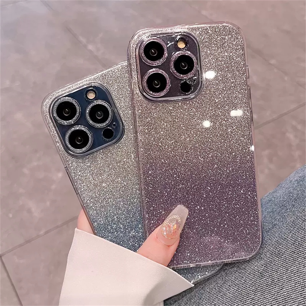 Berlian Langit Berbintang Flash Case iPhone 14 Pro Max Case iPhone 13 12 Pro Max14 Plus Dengan Kamera Perlindungan Lensa Tertutup Penuh shockproof Pelindung Kaca hard back cover