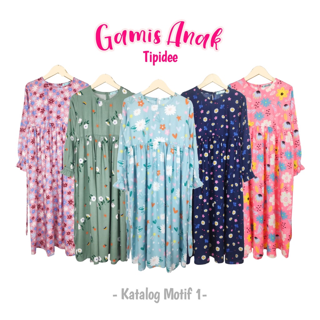 TIPIDEE - Grosir/Ecer Gamis Anak Perempuan Rayon 2-12 Tahun