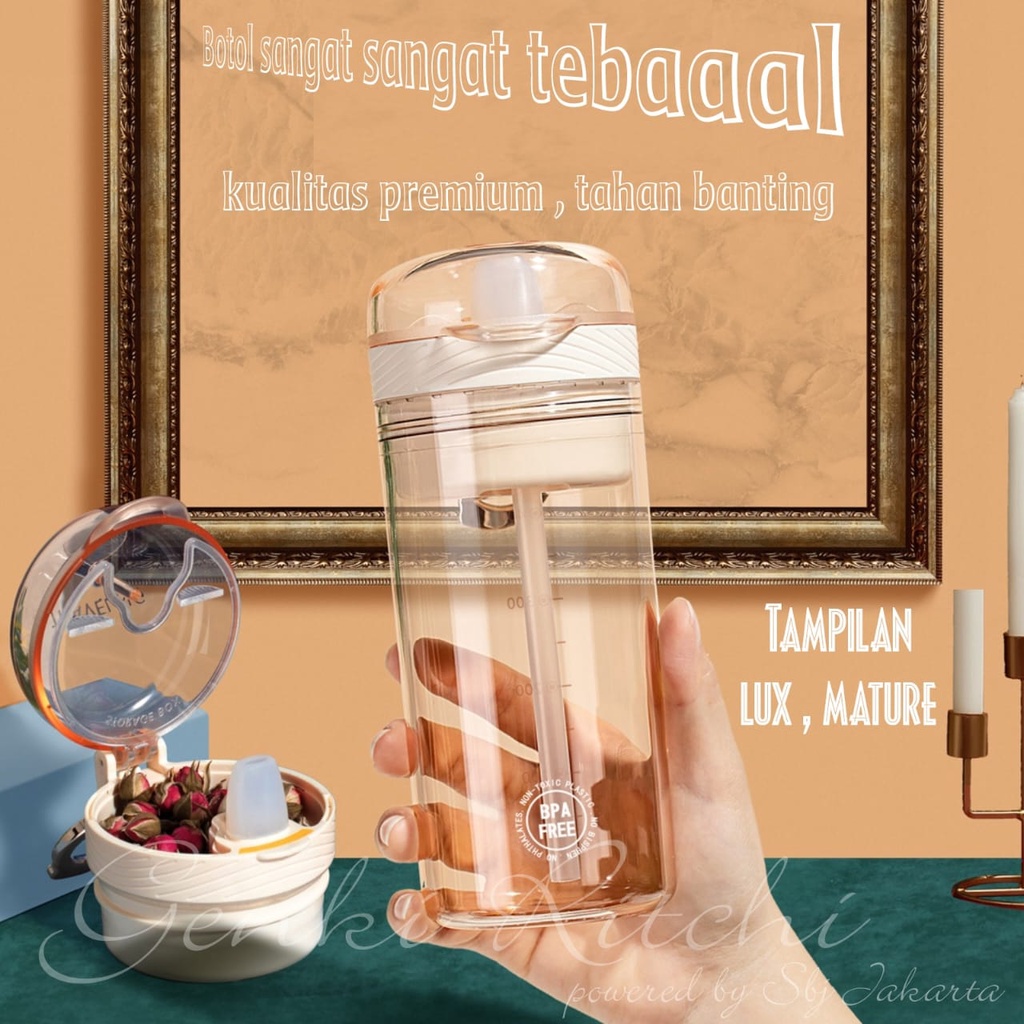 BOTOL MINUM TRITAN BPA FREE LUXURY TRITAN SHAKER KAPASITAS 420ml SB-88