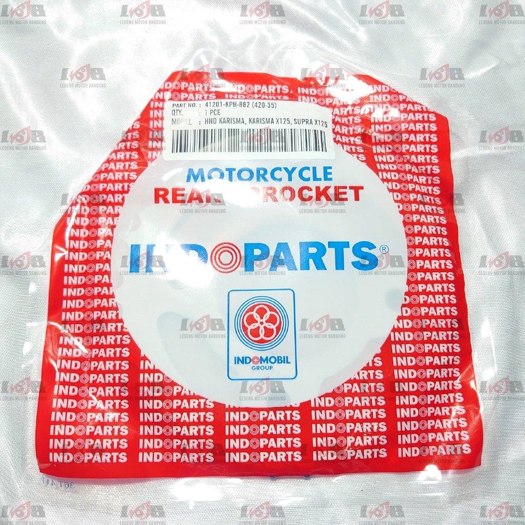 INDOPARTS Gear Set Karisma Supra x 125 Rantai Girset Gir Depan Belakang