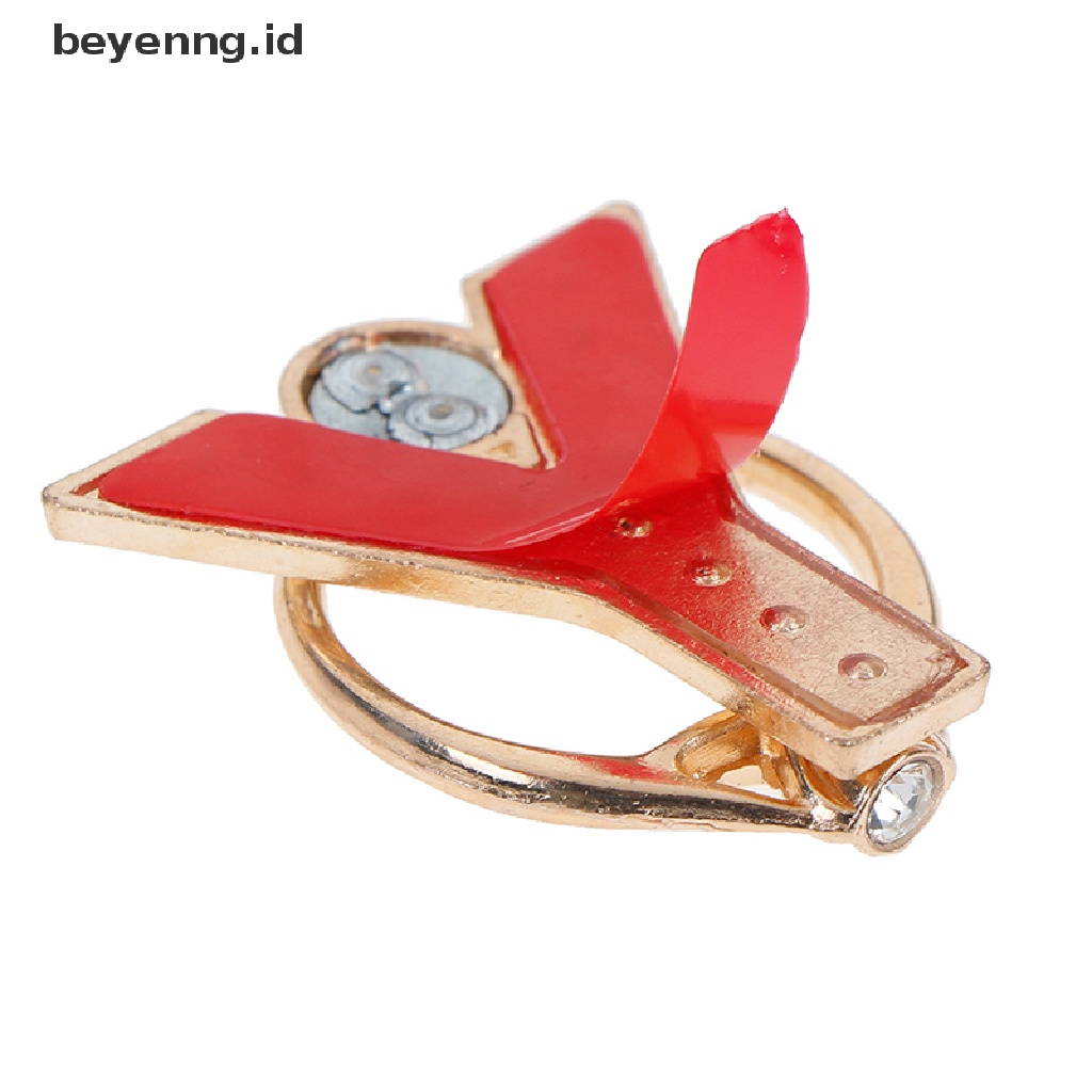 Beyen Berlian Logam Huruf Jari Cincin smartphone stand holder Handphone holder ID