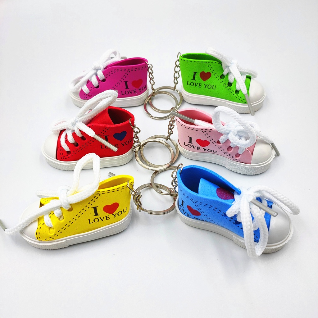 Aksesories kunci Model sepatu Mini sneakers Keychain Standar Motor Sepeda YS003