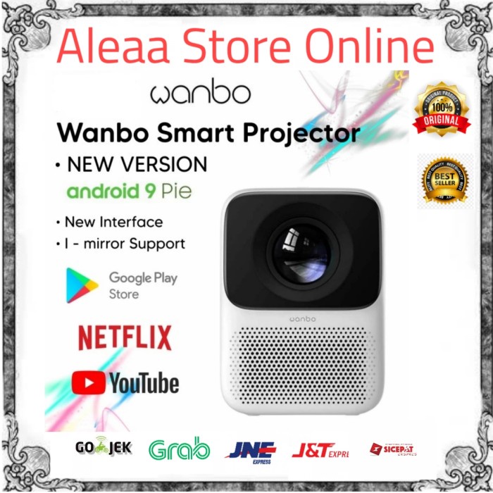 

[[JNT COD]] wanbo T2 max / T2 free smart projector full HD-T2 free - T2 fre