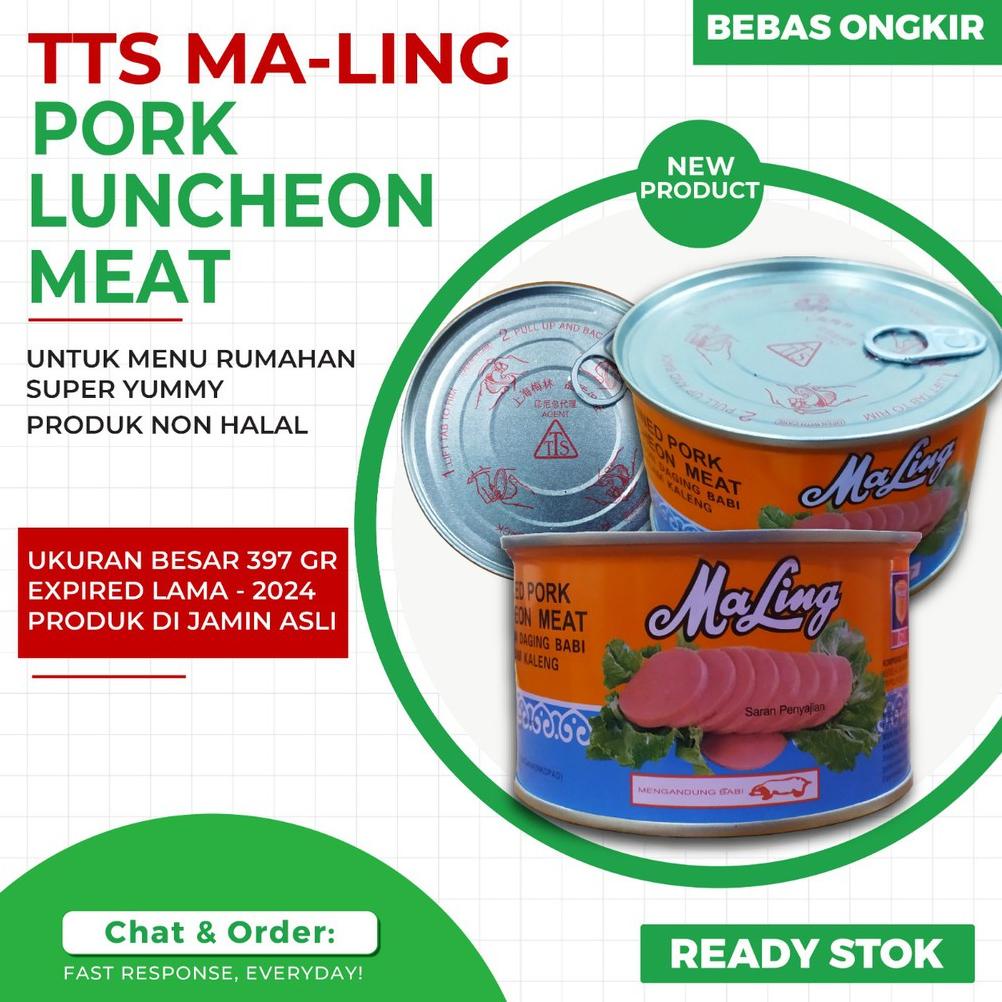 

F⚡ASH [COD] MALING TTS 397 GRAM / MA LING CANNED PORK - NON HALAL The Best