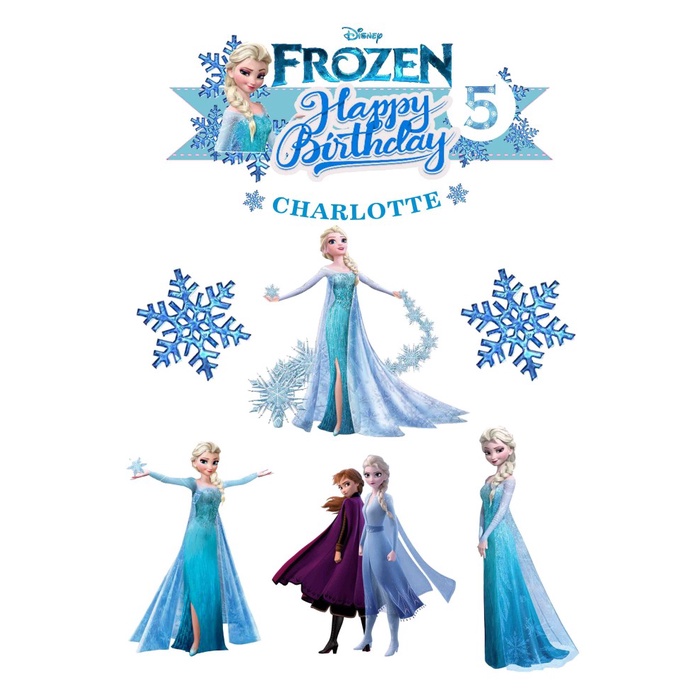 TERMURAHCake Topper Frozen Elsa / Topper kue Frozen Elsa / Elsa Frozen3.1.23