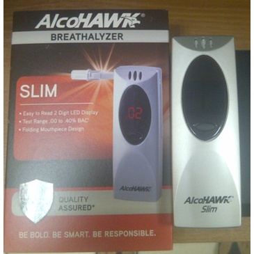 Alcohawk Slim digital breath alkohol tester, Alat ukur kadar alcohol