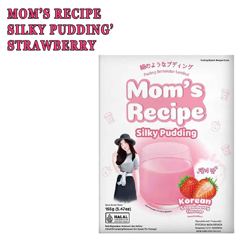 SILKY PUDDING* MOM'S RECIPE* KOREAN STRAWBERRY* PUDING 155g