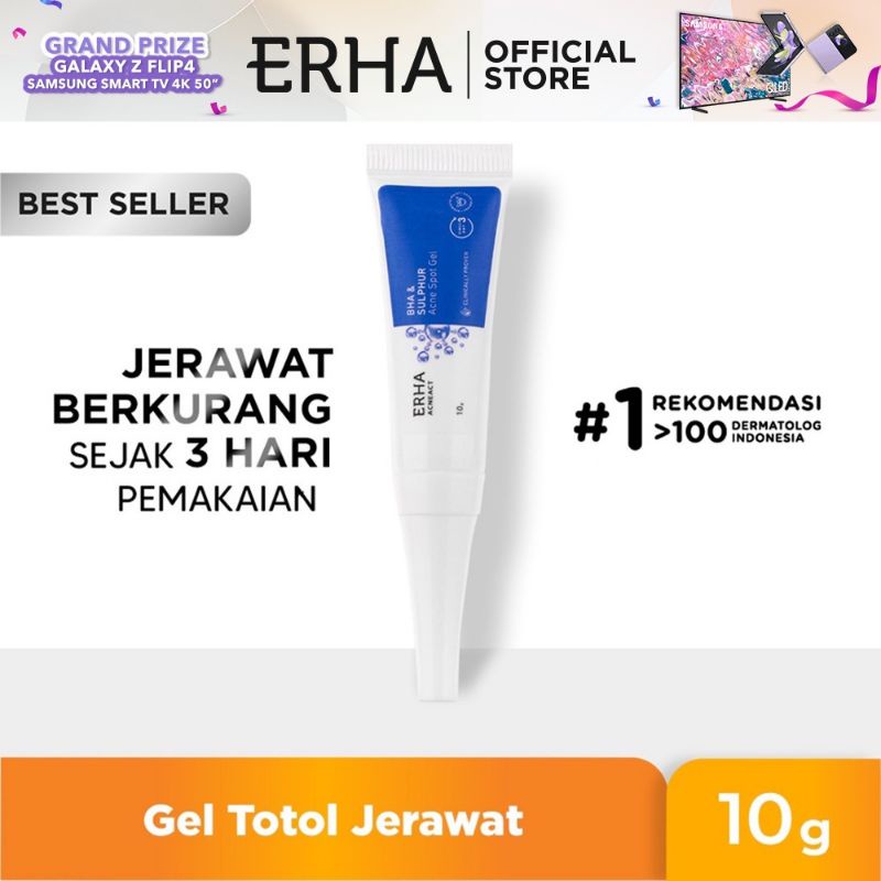 ERHA Acneact BHA & Sulphur Acne Spot Gel 10g Obat Totol Jerawat