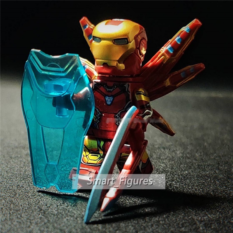 Blok Bangunan Iron Man Super Heros Minifigures Thor Hawkeye War Mesin Angka Mini Ulang Tahun Hadir Rakitan Mainan